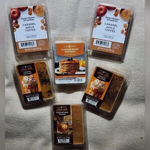 Lot of 6 Assorted Flavor Wax Melts Better Homes & Gardens and Candle Warmers